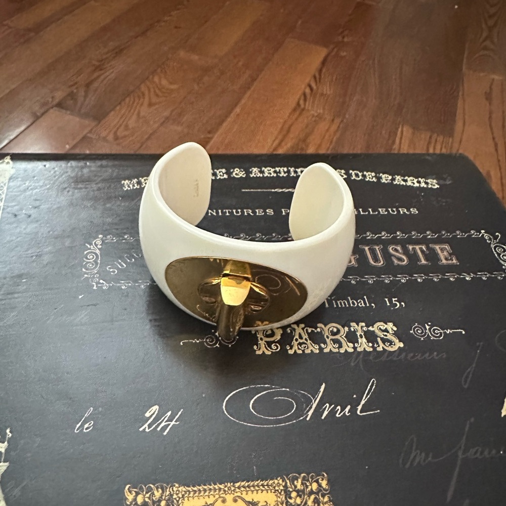 Coach White and Gold Bracelet